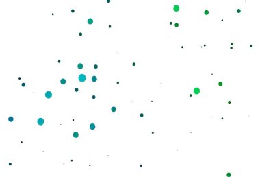 Açık mavi, daireli yeşil vektör şablonu. Doğa tarzında renkli baloncuklu soyut illüstrasyon. Marka kitabınız için şablon.