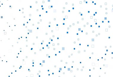 Kare biçiminde hafif BLUE vektör şablonu. Soyut arkaplanda dikdörtgenler ve renkli gradyanlar. Reklamınız, posteriniz, afişiniz için en iyi tasarım.