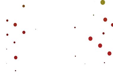 Açık yeşil, daire şekilli kırmızı vektör düzeni. Parlak renkli soyut çemberlerin olduğu bir resim. Marka kitabın için tamamen yeni bir şablon.