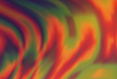 Bükülmüş kurdeleli hafif turuncu vektör şablonu. Belirsiz, soyut ve gradyan bir çizim. İş tasarımınız için mermer biçimi.