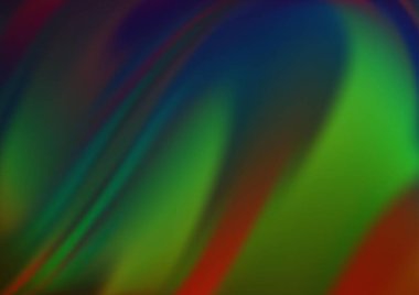 Koyu Çokrenkli, lav şekilli Gökkuşağı vektör şablonu.