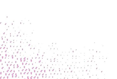 Üzerinde erkek ve kadın sembolleri olan açık pembe bir şablon. Renkli gradyan tarzında cinsiyet işaretli akıllı bir illüstrasyon. Randevu uygulamaları için akıllı tasarım.