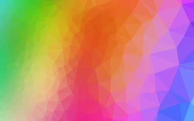 Açık Çokrenkli, Gökkuşağı vektörü soyut mozaik arkaplan.