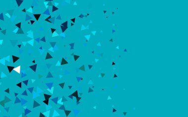 Açık Mavi, üçgenli yeşil vektör arkaplanı.