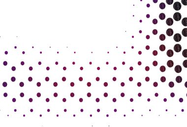 Küreli açık mor vektör deseni. Soyut arka planda bulanık kabarcıklar ve renkli gradyan. Reklamlar, broşürler için desen.