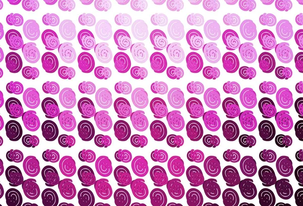 Світло Рожевий Векторний Візерунок Лініями Овалами Нова Кольорова Ілюстрація Мармуровому — стоковий вектор