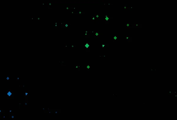 Темно Синий Зеленый Векторный Обратный Ход Линиями Кругами Ромбами Декоративный — стоковый вектор