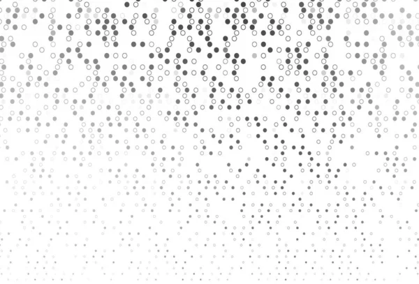 Light Silver, dairesel gri vektör şablonu. Bulanık dekoratif tasarım baloncuklu soyut tarzda. Güzel web siteleri için desen.