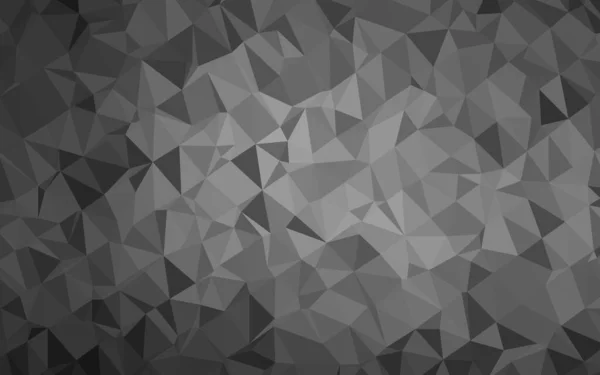 Dark Silver Gray Vector Abstract Mosaic Background — Stock Vector