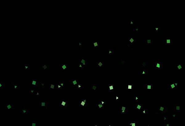 Σκούρο Πράσινο Διανυσματικό Μοτίβο Πολυγωνικό Στυλ Κύκλους Κύκλοι Γραμμές Ρόμβος — Διανυσματικό Αρχείο