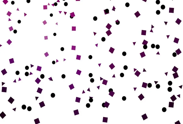 Светло Фиолетовый Векторный Фон Треугольниками Кругами Кубиками Абстрактная Иллюстрация Красочными — стоковый вектор