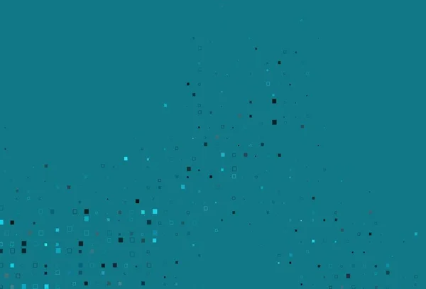 Heller Blauer Vektorhintergrund Mit Rechtecken Illustration Mit Einer Reihe Von — Stockvektor