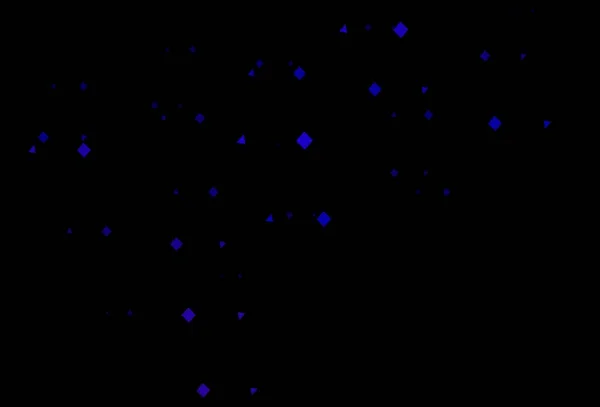 Ciemnofioletowy Wzór Wektora Kryształami Okręgami Kwadratami Ilustracja Kolorowych Okręgów Trójkątów — Wektor stockowy