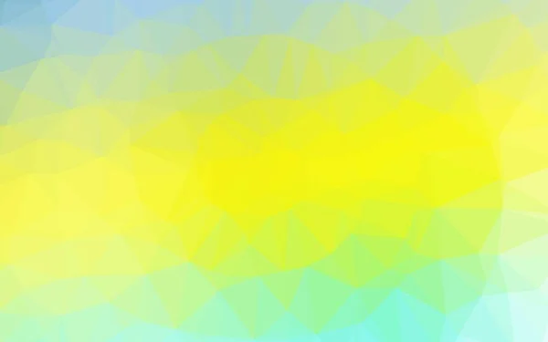 Hellgrüner Gelber Vektorpolygon Abstrakter Hintergrund — Stockvektor