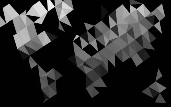 Абстрактний Низький Полі Чорно Білий Векторний Фон — стоковий вектор