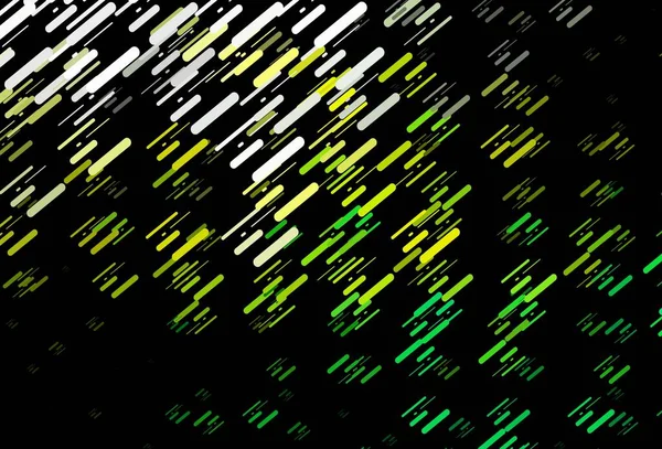 Koyu yeşil, sarı vektör arkaplan ve uzun çizgiler. Dar çizgileri olan parlak renkli çizimler. İş ilanınız için akıllı tasarım.