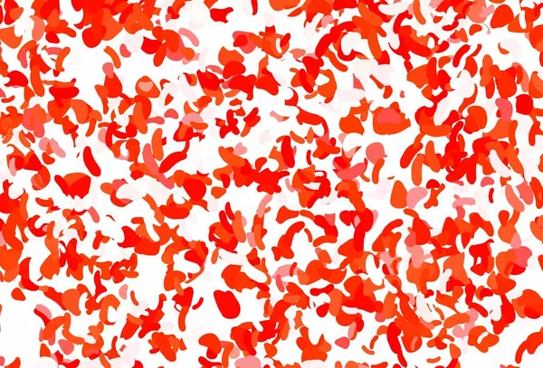 Memphis şekilli açık kırmızı vektör şablonu. Soyut gradyan şekilli basit renkli çizimler. Kartvizitiniz için modern tasarım.