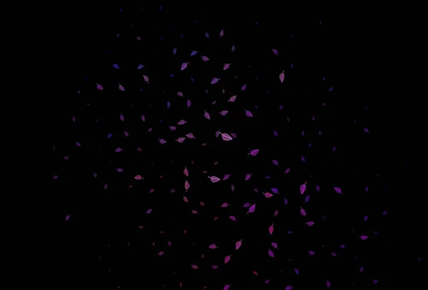 Violet Foncé Motif Gribouillis Vectoriel Rose Nouvelle Illustration Colorée Dans — Image vectorielle