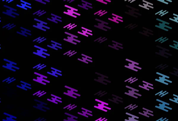 濃いピンク 細い線で青のベクトルパターン 譜付きのモダンな幾何学的抽象的なイラスト ウェブサイト ランディングページのパターン — ストックベクタ