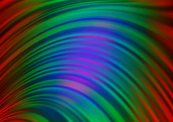 Modèle Vectoriel Arc Ciel Multicolore Foncé Avec Formes Liquides — Image vectorielle