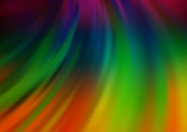 Multicolor Oscuro Fondo Del Vector Del Arco Iris Con Formas — Vector de stock