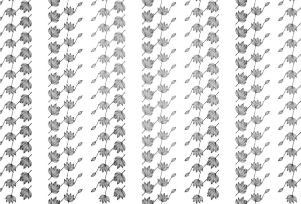 Hellsilberne Graue Vektorskizze Dekorative Illustration Mit Abstrakten Bunten Blättern Die — Stockvektor