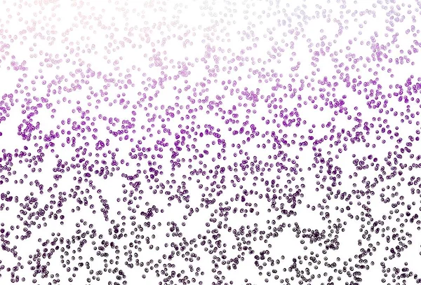 Világos Lila Vektor Minta Gömbökkel Csillogó Absztrakt Illusztráció Elmosódott Esőcseppekkel — Stock Vector