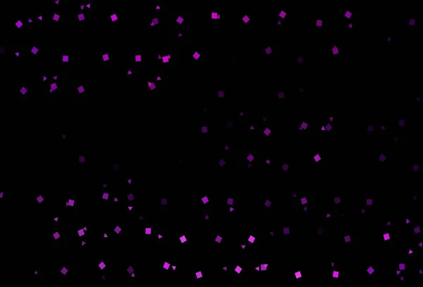 带有圆圈的多角形深紫色矢量图案 用一组五彩缤纷的圆圈 三角形 正方形来说明 商业广告模式 — 图库矢量图片