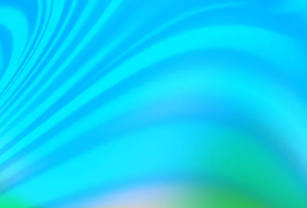 Světle Modrá Zelené Vektorové Pozadí Ohnutými Stuhami Geometrická Ilustrace Mramorovém — Stockový vektor