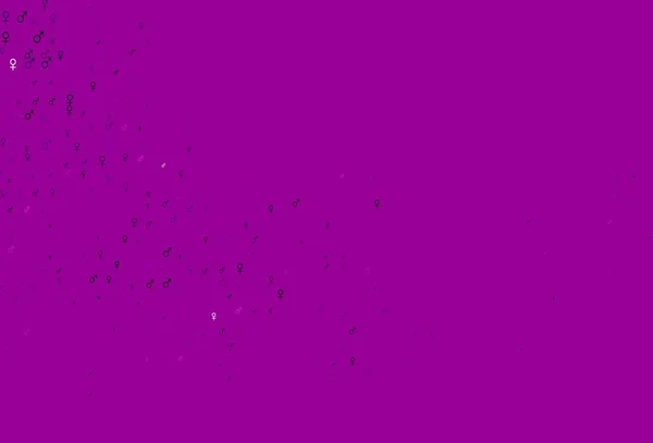 Светло Розовый Векторный Отскок Гендерными Признаками Абстрактная Иллюстрация Разноцветными Гендерными — стоковый вектор