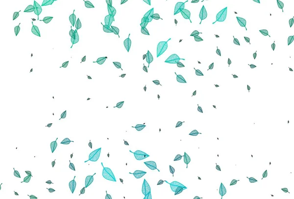 ライトグリーン イエローベクトルのドアの質感 グラデーションの折り紙風の葉の落書きイラスト あなたのウェブサイトのための落書きのデザイン — ストックベクタ