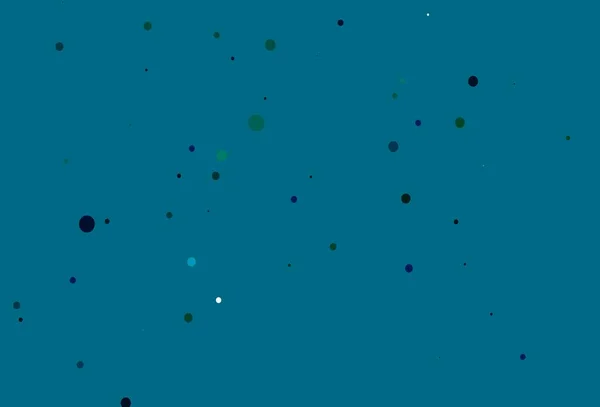 Azul Claro Padrão Vetorial Verde Com Esferas Bela Ilustração Colorida — Vetor de Stock