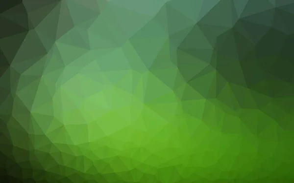 Tmavě Zelená Vektorová Textura Nízkým Poly — Stockový vektor