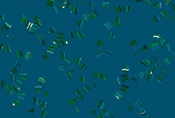 Azul Claro Padrão Vetorial Verde Estilo Poligonal Com Círculos Ilustração — Vetor de Stock