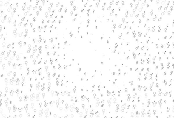 Plata Claro Patrón Vectorial Gris Con Elementos Género Ilustración Inteligente — Vector de stock