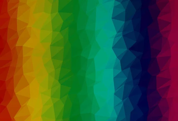 Motif Mosaïque Abstrait Vectoriel Arc Ciel Multicolore Clair Illustration Abstraite — Image vectorielle