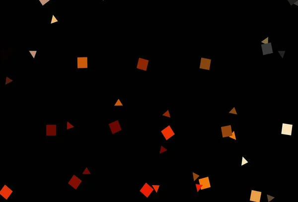 Темно Желтый Оранжевый Векторный Узор Многоугольном Стиле Кругами Иллюстрация Набором — стоковый вектор