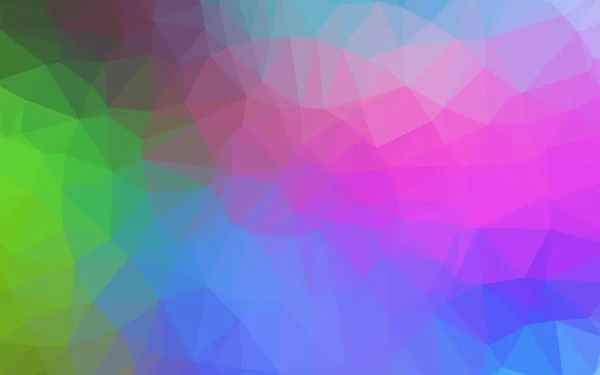 Multicolor Luz Vector Del Arco Iris Brillante Fondo Triangular — Vector de stock