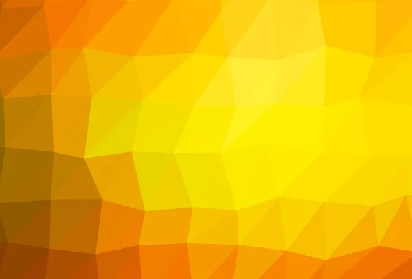 Vecteur Orange Clair Brillant Modèle Triangulaire Illustration Colorée Dans Style — Image vectorielle