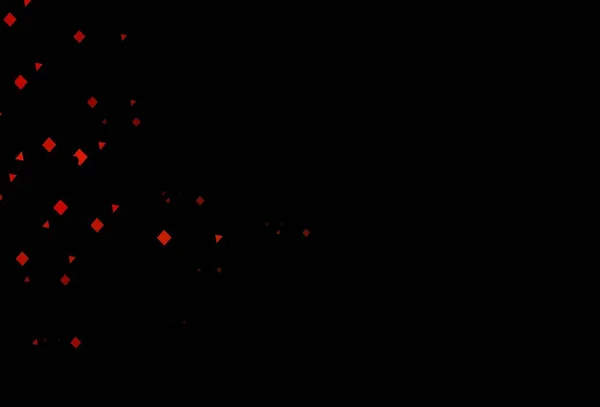 Темно Оранжевый Векторный Шаблон Кристаллами Кругами Квадратами Иллюстрация Набором Красочных — стоковый вектор