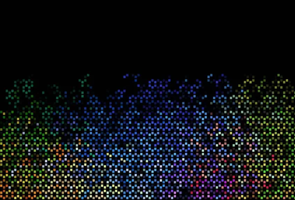 Dark Multicolor Rainbow Vector Template Square Style Beautiful Illustration Rectangles — Stock Vector