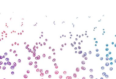 Açık mavi, diskli kırmızı vektör dokusu. Soyut arka planda bulanık kabarcıklar ve renkli gradyan. Marka kitabınız için şablon.