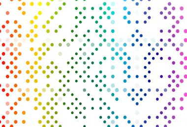 Açık Çokrenkli, diskli Gökkuşağı vektör dokusu. Bulanık dekoratif tasarım baloncuklu soyut tarzda. Reklamlar, broşürler için desen.