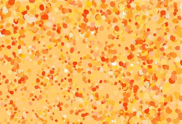Ανοιχτό Κίτρινο Πορτοκαλί Διάνυσμα Φόντο Σχήματα Λαμπτήρων Λαμπερή Παραμορφωμένη Εικόνα — Διανυσματικό Αρχείο