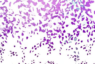 Rastgele şekilli açık mor vektör dokusu. Modern tarzda değişen renkli kaotik formlar. Web siteniz için basit tasarım.