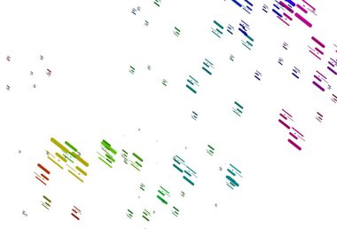 Hafif çokrenkli, dar çizgileri olan gökkuşağı vektör deseni. Sopalı modern geometrik soyut çizim. Reklamınız, posteriniz, afişiniz için en iyi tasarım.