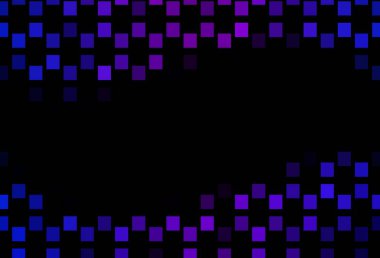 Koyu mavi, kare şeklinde kırmızı vektör şablonu. Dikdörtgenli soyut gradyan çizimi. Web siteleri, iniş sayfaları için desen.