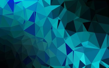 Açık Mavi, Yeşil vektör üçgen mozaik örtüsü.