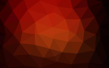 Koyu kırmızı, sarı vektör üçgen mozaik doku.