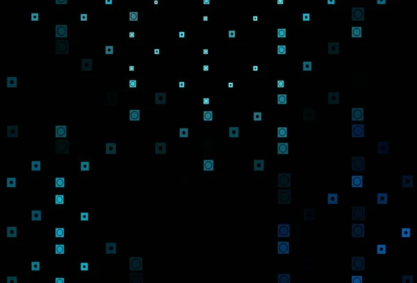 Темно Синий Вектор Искушают Кругами Прямоугольниками Блеск Абстрактной Иллюстрации Формами — стоковый вектор